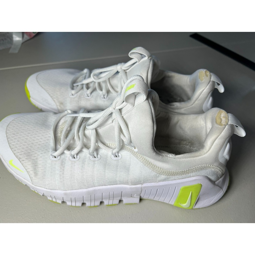 Nike Free Metcon 6 Mens Size 12 White Volt Green Training Shoes FJ7127-104 Sneak